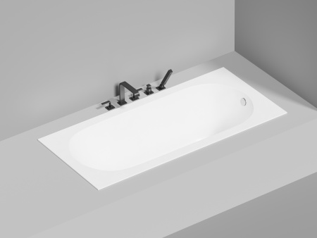 Ванна из искусственного камня Salini ORNELLA 102324M 170х80 встраиваемая прямоугольная с ножками